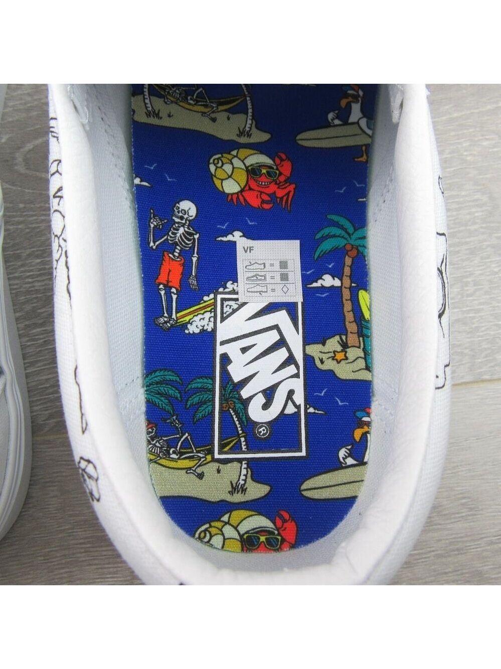 Vans Classic Slip On Low Tide True White Shoes Men's Size 9.5 NEW - Picture 10 of 14